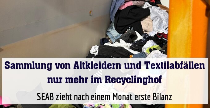 SEAB zieht nach einem Monat erste Bilanz