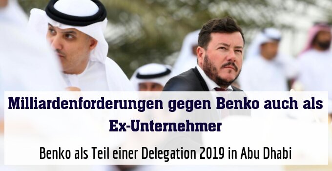 Benko als Teil einer Delegation 2019 in Abu Dhabi