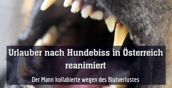 Der Mann kollabierte wegen des Blutverlustes