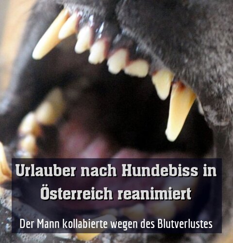 Der Mann kollabierte wegen des Blutverlustes