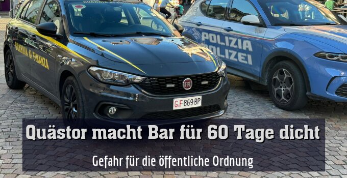 Gefahr für die öffentliche Ordnung