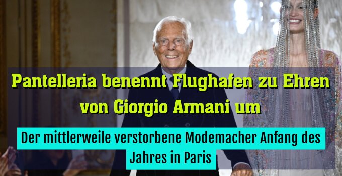 Der mittlerweile verstorbene Modemacher Anfang des Jahres in Paris