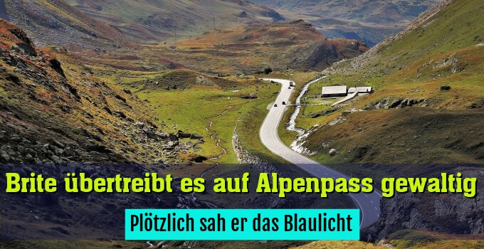 Plötzlich sah er das Blaulicht