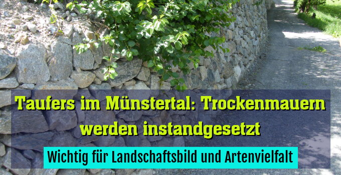 Wichtig für Landschaftsbild und Artenvielfalt