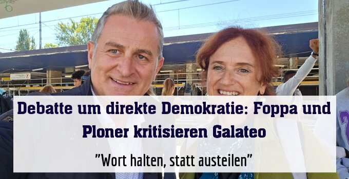 "Wort halten, statt austeilen"