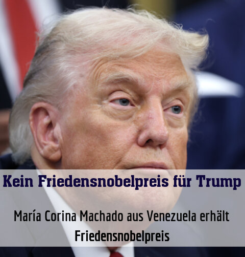 María Corina Machado aus Venezuela erhält Friedensnobelpreis