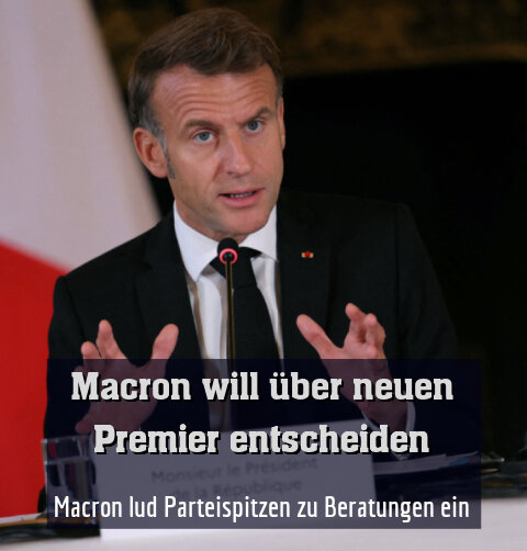 Macron lud Parteispitzen zu Beratungen ein