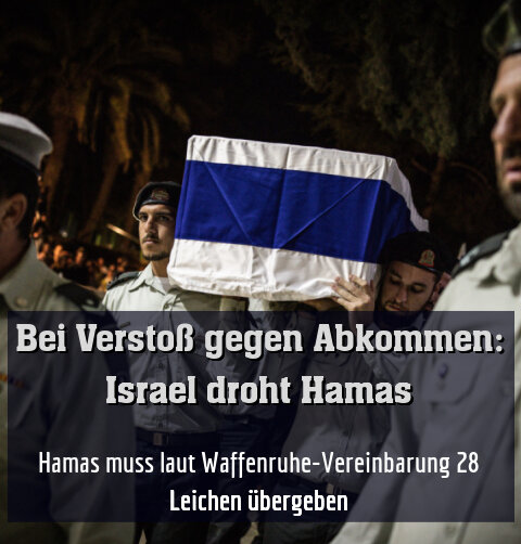 Zehn getötete Hamas-Geiseln wurden übergeben