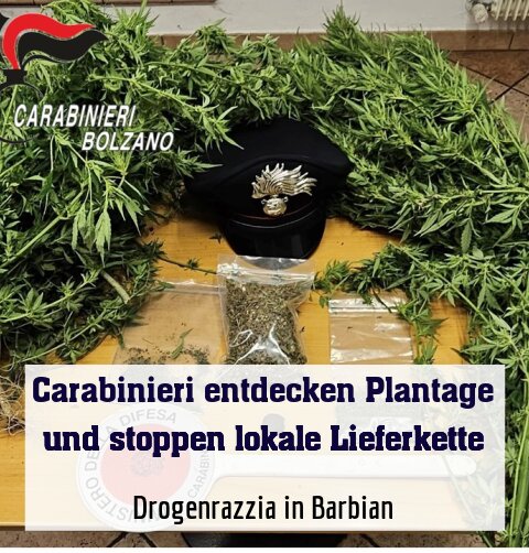 Drogenrazzia in Barbian
