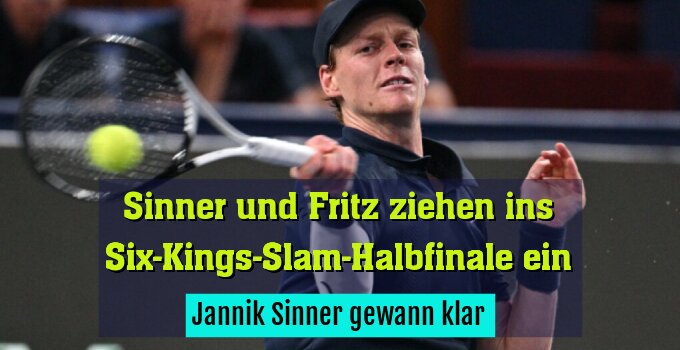 Jannik Sinner gewann klar