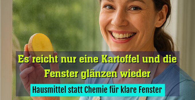 Hausmittel statt Chemie für klare Fenster