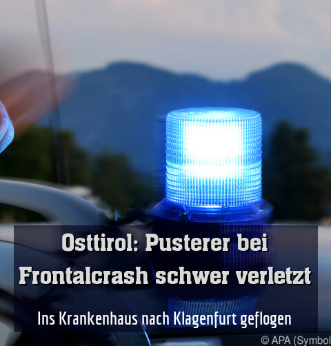 Ins Krankenhaus nach Klagenfurt geflogen