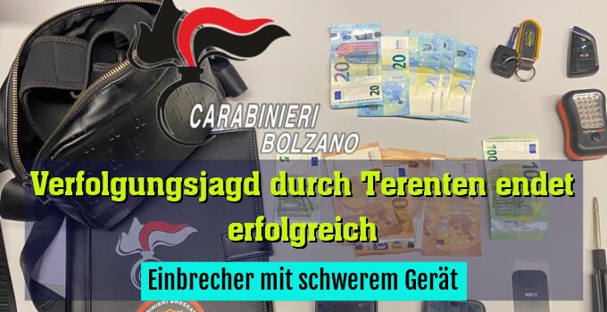 Einbrecher mit schwerem Gerät