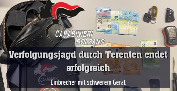 Einbrecher mit schwerem Gerät