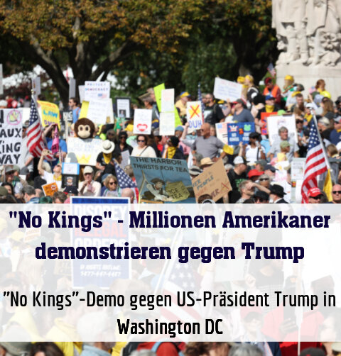 "No Kings"-Demo gegen US-Präsident Trump in Washington DC