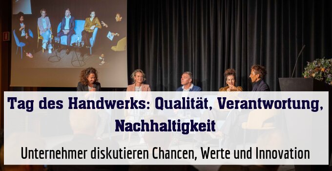 Unternehmer diskutieren Chancen, Werte und Innovation
