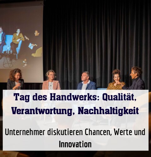 Unternehmer diskutieren Chancen, Werte und Innovation