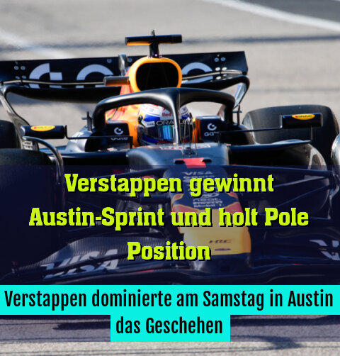 Verstappen dominierte am Samstag in Austin das Geschehen
