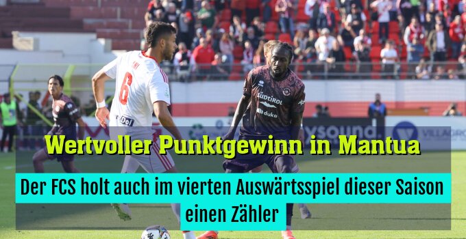 Der FCS holt auch im vierten Auswärtsspiel dieser Saison einen Zähler