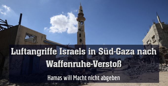 Hamas will Macht nicht abgeben