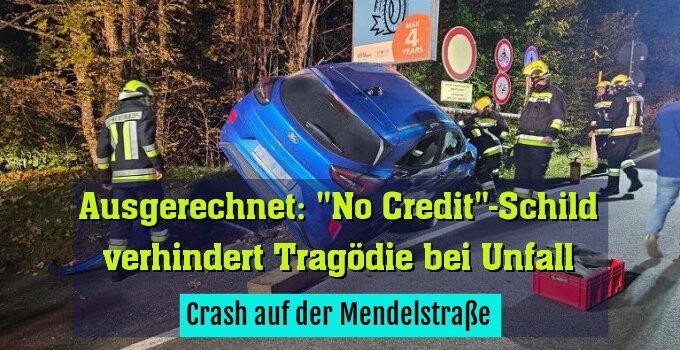 Crash auf der Mendelstraße