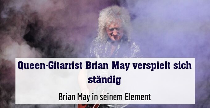 Brian May in seinem Element