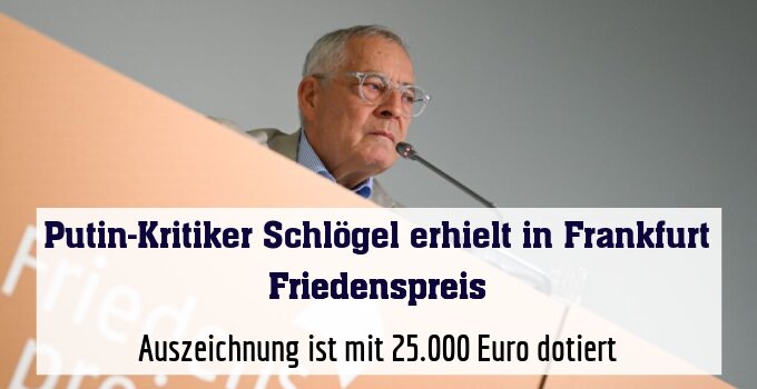 Auszeichnung ist mit 25.000 Euro dotiert