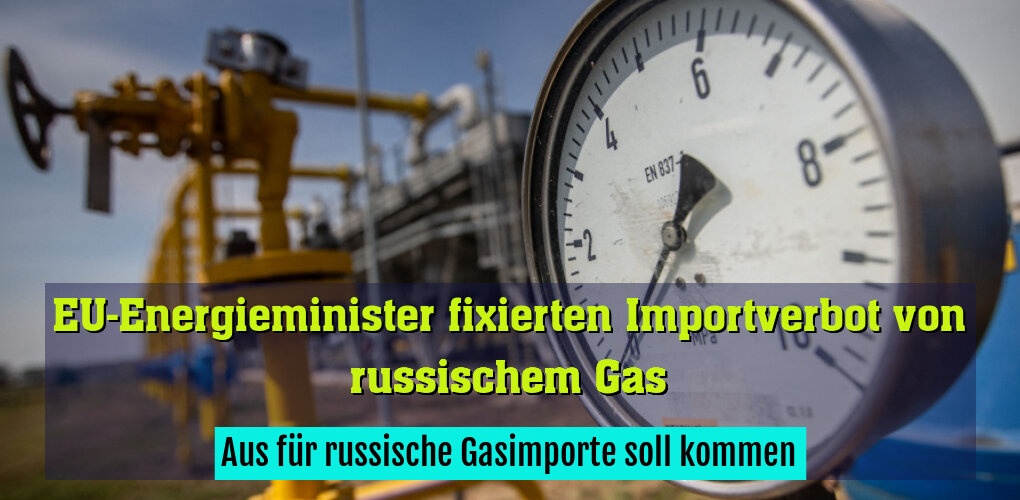 Endgültiges Aus für russisches Gas als Energiequelle für EU-Länder