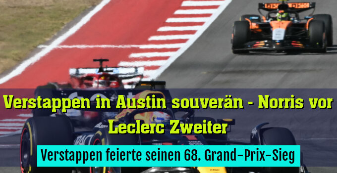 Verstappen feierte seinen 68. Grand-Prix-Sieg