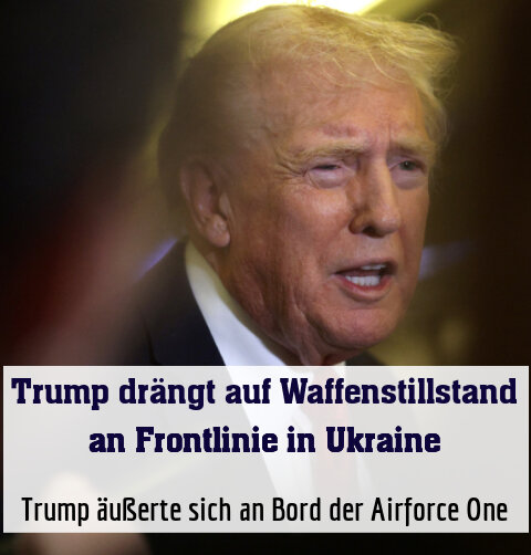 Trump äußerte sich an Bord der Airforce One