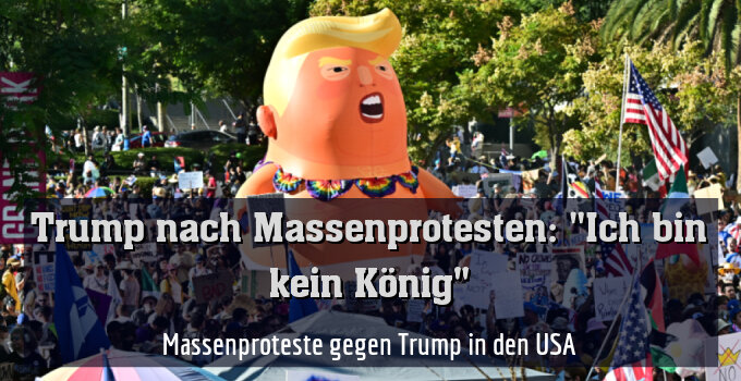 Massenproteste gegen Trump in den USA