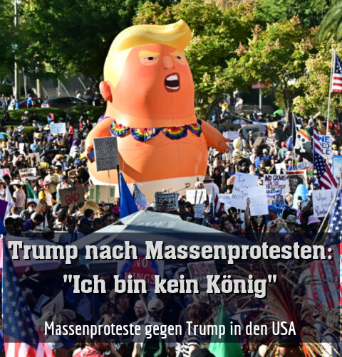 Massenproteste gegen Trump in den USA