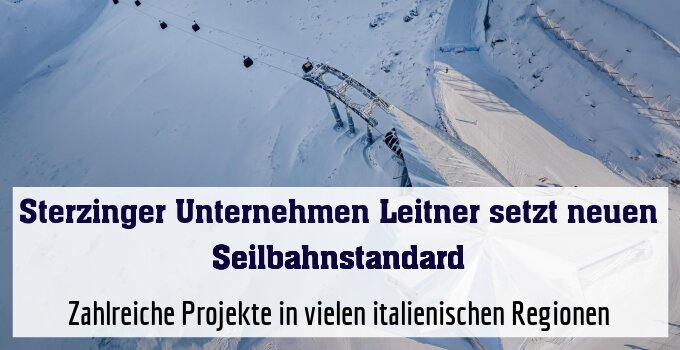Zahlreiche Projekte in vielen italienischen Regionen