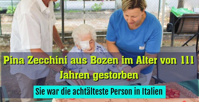 Sie war die achtälteste Person in Italien