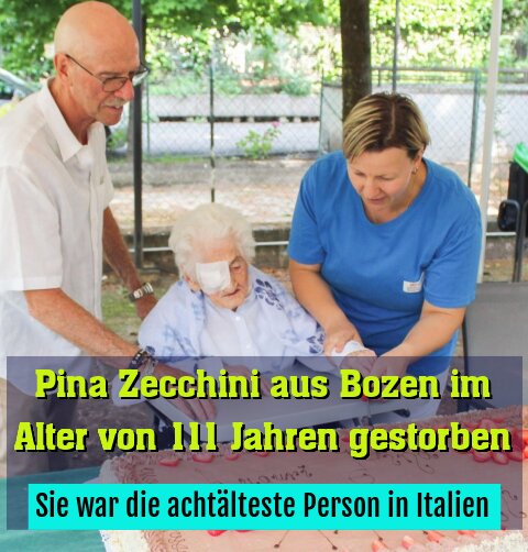 Sie war die achtälteste Person in Italien