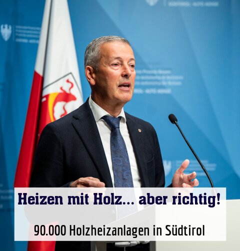 90.000 Holzheizanlagen in Südtirol