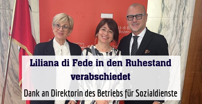 Dank an Direktorin des Betriebs für Sozialdienste