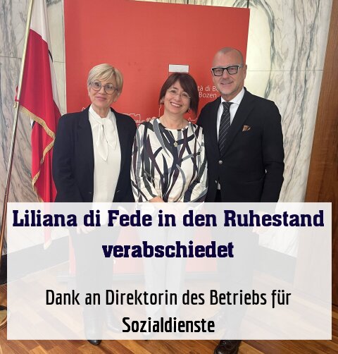 Dank an Direktorin des Betriebs für Sozialdienste