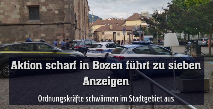 Ordnungskräfte schwärmen im Stadtgebiet aus