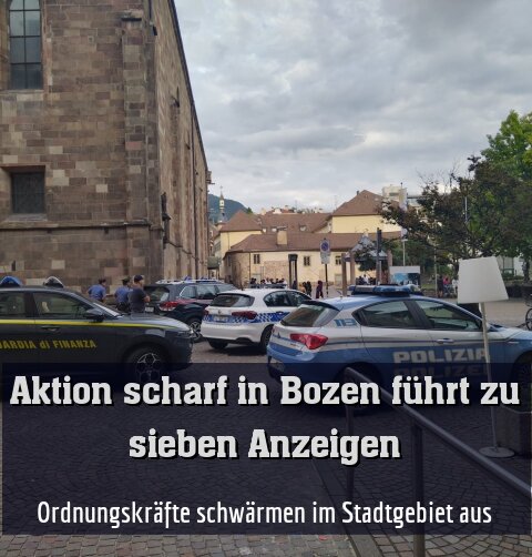 Ordnungskräfte schwärmen im Stadtgebiet aus