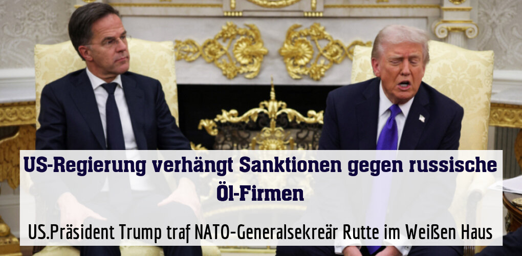 US.Präsident Trump traf NATO-Generalsekreär Rutte im Weißen Haus