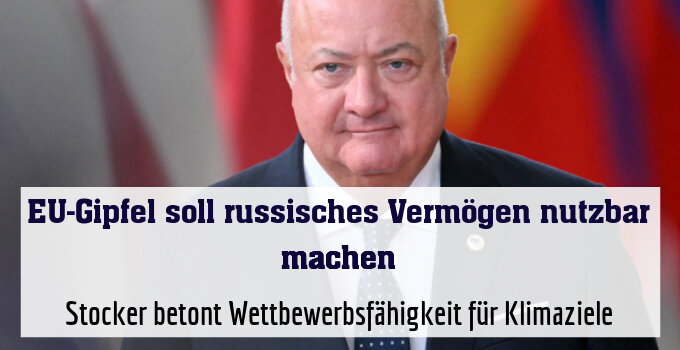 Stocker betont Wettbewerbsfähigkeit für Klimaziele