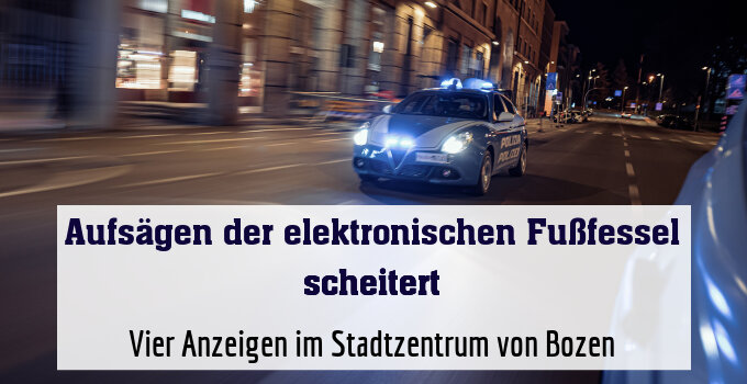 Vier Anzeigen im Stadtzentrum von Bozen