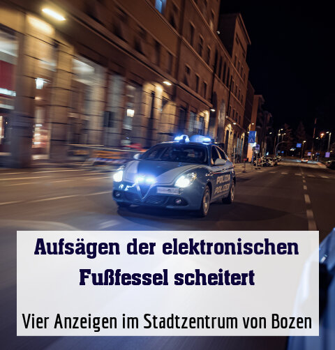 Vier Anzeigen im Stadtzentrum von Bozen