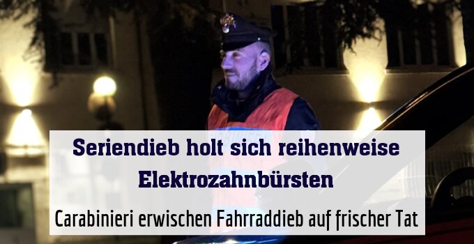 Carabinieri erwischen Fahrraddieb auf frischer Tat
