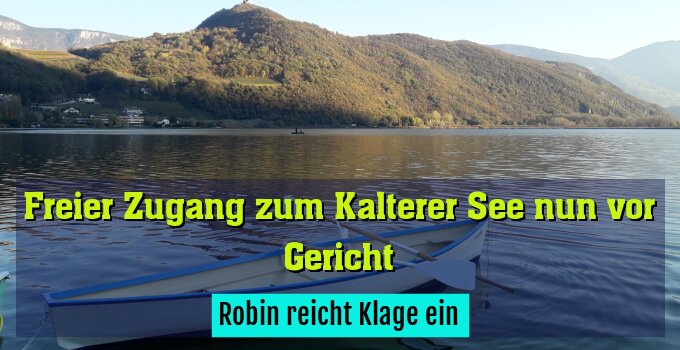 Robin reicht Klage ein