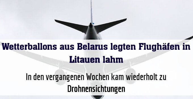 In den vergangenen Wochen kam wiederholt zu Drohnensichtungen