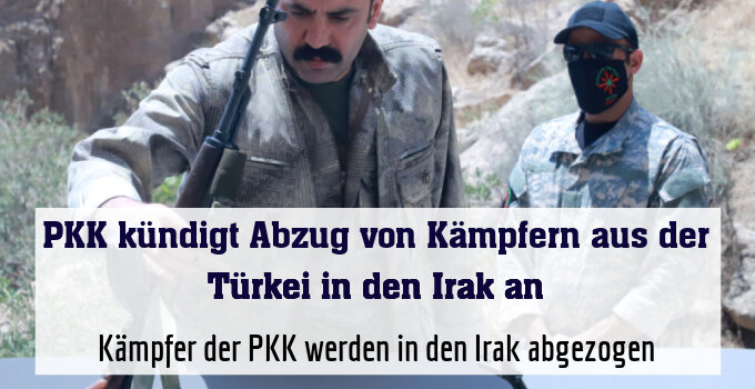 Kämpfer der PKK werden in den Irak abgezogen
