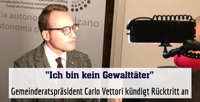Gemeinderatspräsident Carlo Vettori kündigt Rücktritt an