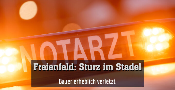Bauer erheblich verletzt